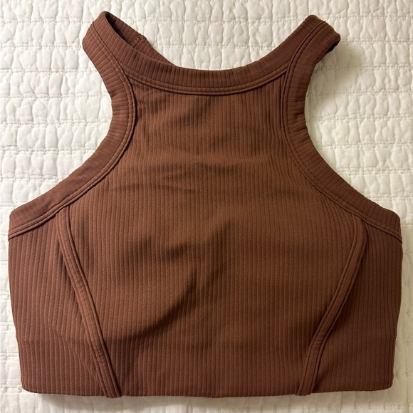 Lululemon Ribbed Nulu High-Neck Yoga Bra - Size 4 - Picture 3 of 6